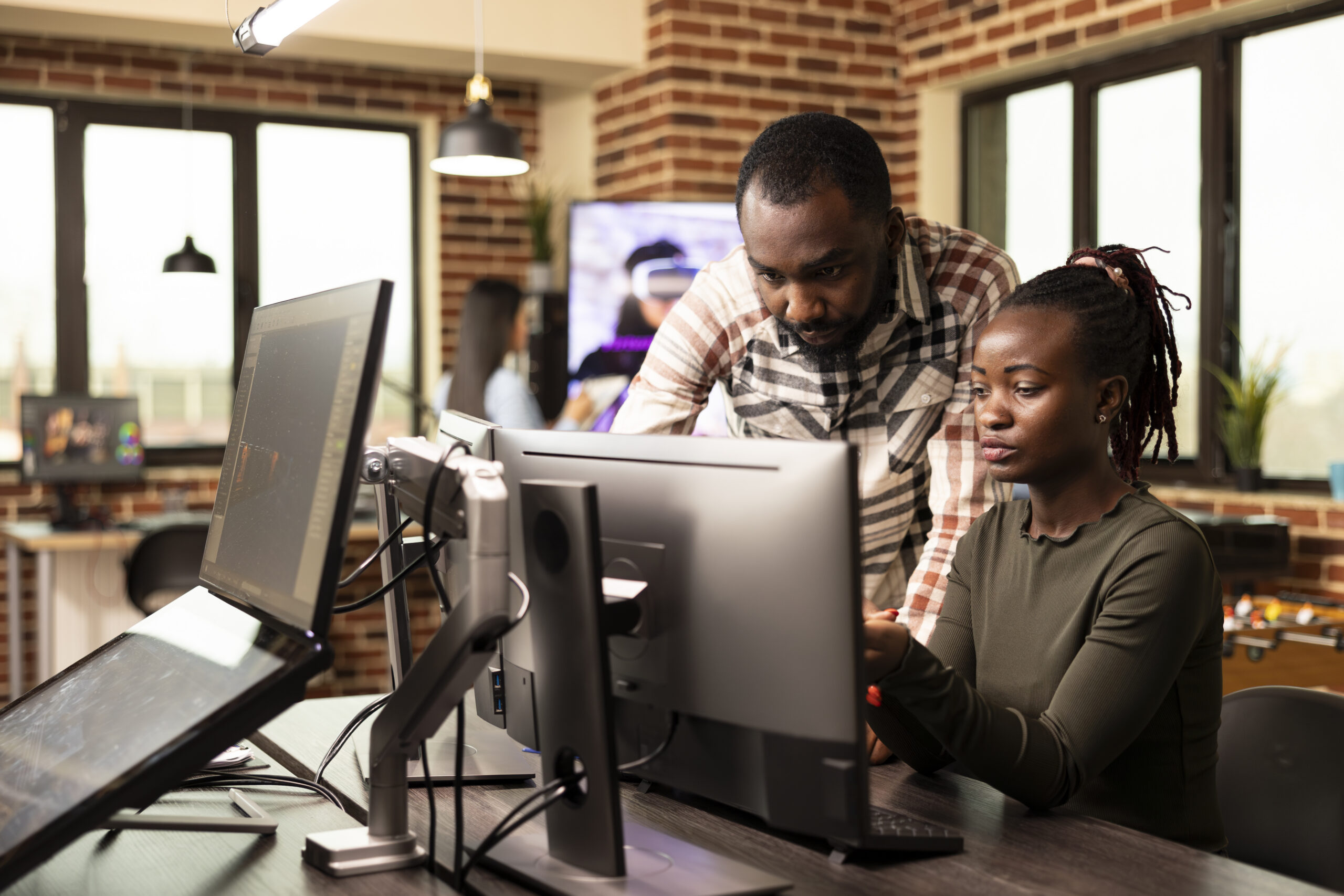 Determined colleagues refining designs